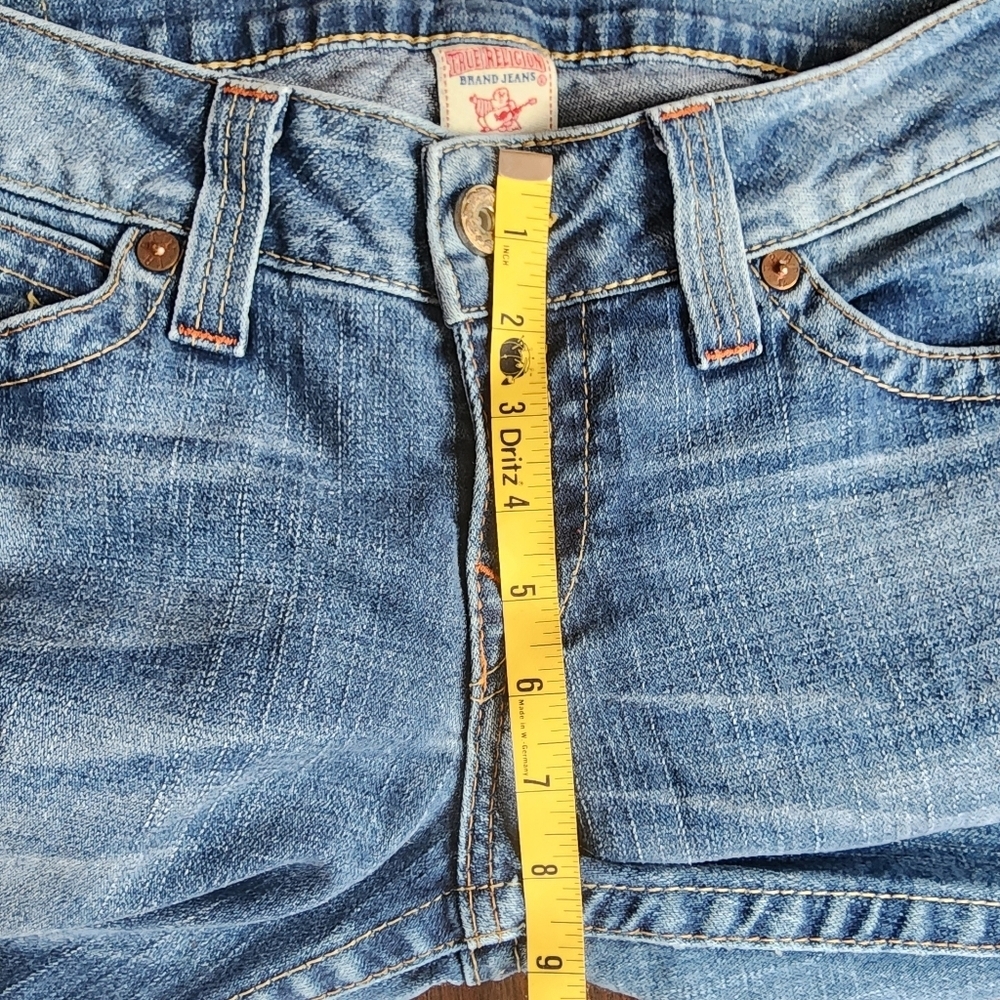 VTG TRUE RELIGION JEANS WOMENS 32 TWISTED SEAM FLARE LEG LOW RISE USA Horseshoe - Picture 14 of 15